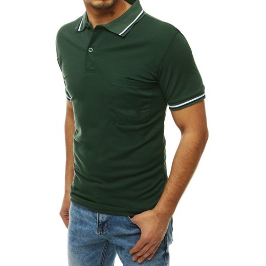 Koszulka polo męska zielona PX0242 Dstreet  XL okazja  