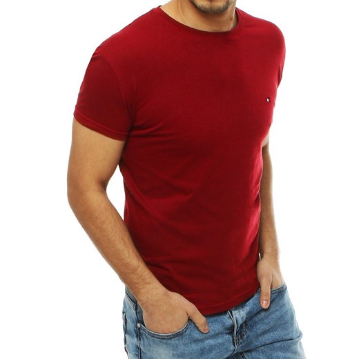 T-shirt męski czerwony RX4242  Dstreet XXL  wyprzedaż 