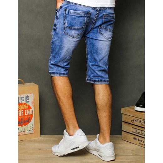 Spodenki męskie jeansowe niebieskie SX1295 Dstreet  30  promocja 