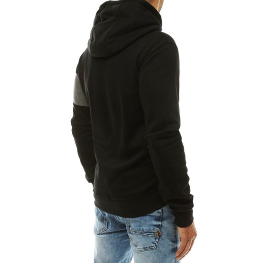 Bluza męska z kapturem czarna BX4556 Dstreet  XL  promocyjna cena 