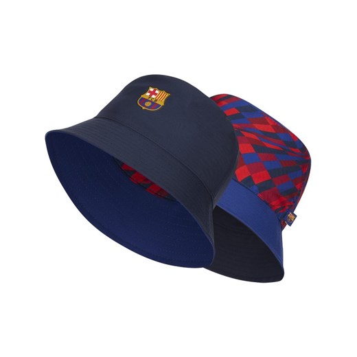 Dwustronny kapelusz FC Barcelona - Niebieski Nike S Nike poland wyprzedaż