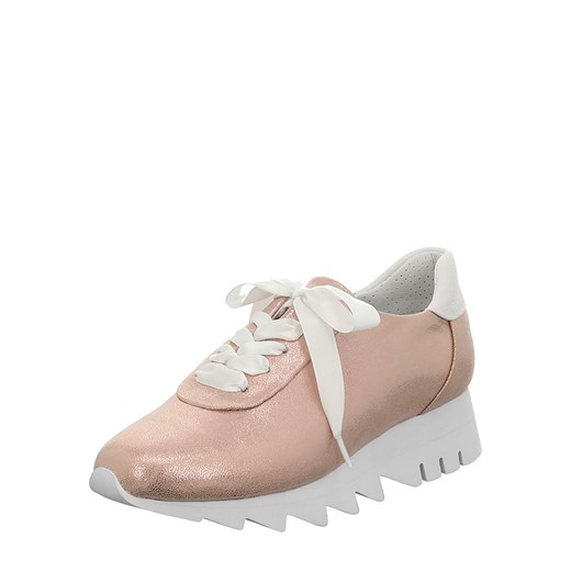 Buty sportowe damskie Gerry Weber sneakersy w stylu młodzieżowym skórzane bez wzorów sznurowane