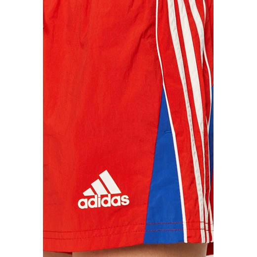 Szorty czerwone Adidas Performance z poliamidu 