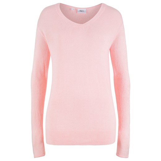 Sweter damski BPC Collection z okrągłym dekoltem casualowy bez wzorów