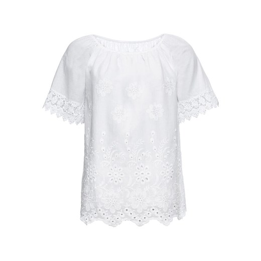 Bluzka damska Bonprix z okrągłym dekoltem 