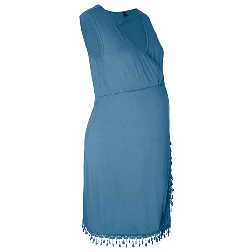Sukienka ciążowa Bonprix niebieska 