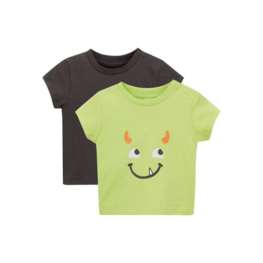 Koszulka niemowlęca (2 szt.), bawełna ekologiczna | bonprix