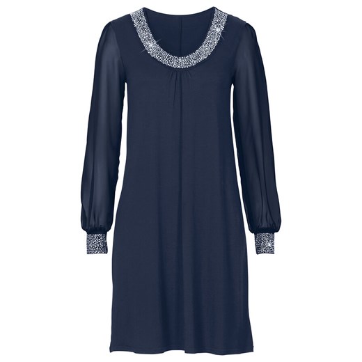 Sukienka z aplikacją ze sztrasów | bonprix