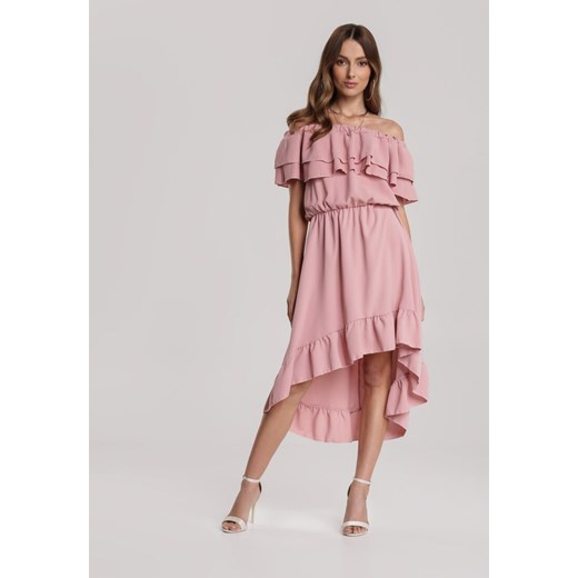 Różowa Sukienka Bothilei  Renee One Size Renee odzież