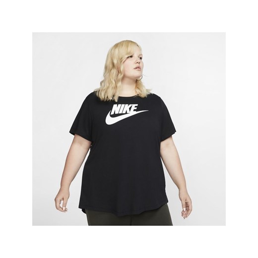 T-shirt damski Nike Sportswear Essential (duże rozmiary) - Czerń  Nike 2X Nike poland