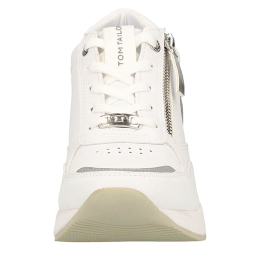 Buty sportowe damskie Tom Tailor sneakersy w stylu młodzieżowym bez wzorów ze skóry ekologicznej 