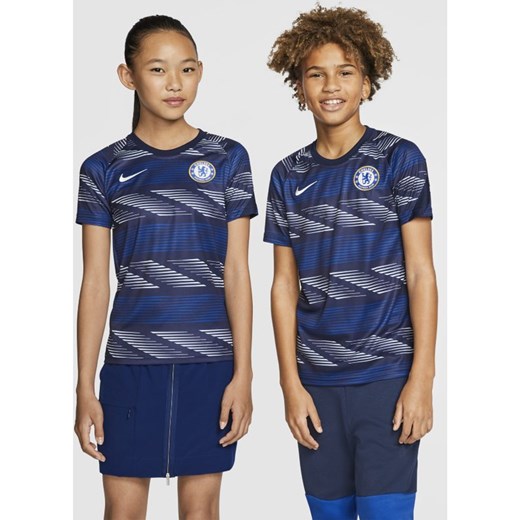 T-shirt chłopięce Nike niebieski z krótkim rękawem