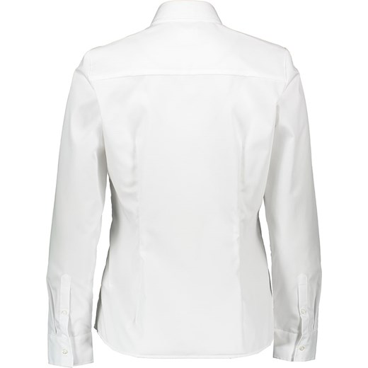 Koszula damska biała Seidensticker z kołnierzykiem z długim rękawem bawełniana 
