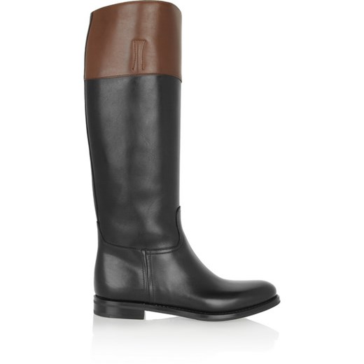 Martina two-tone leather riding boots