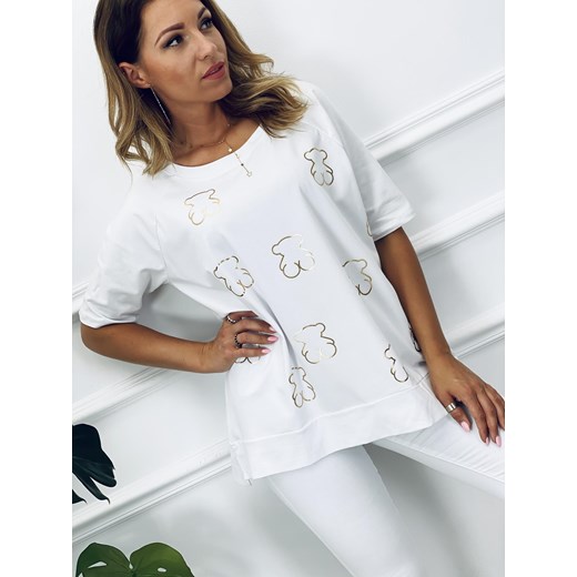 Bluzka damska Kenza.pl z krótkim rękawem bawełniana 