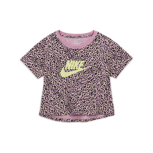 Krótka koszulka z nadrukiem dla dużych dzieci (dziewcząt) Nike Sportswear - Różowy Nike XS Nike poland