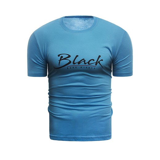 Wyprzedaż koszulka t-shirt  Black - niebieski Risardi  XL okazja  