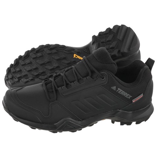 Buty trekkingowe męskie Adidas sznurowane z tworzywa sztucznego czarne 