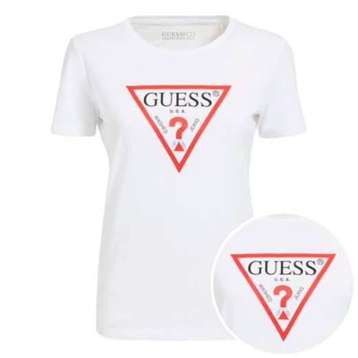 T-SHIRT DAMSKI GUESS BIAŁY