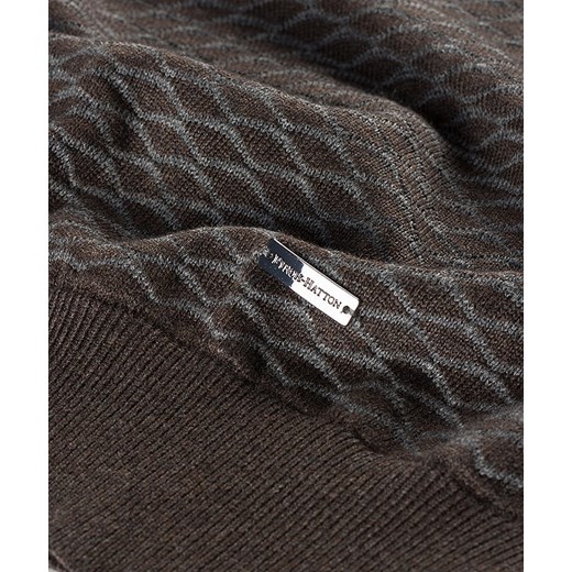 sweter męski fynch- hatton 12162231 brązowy