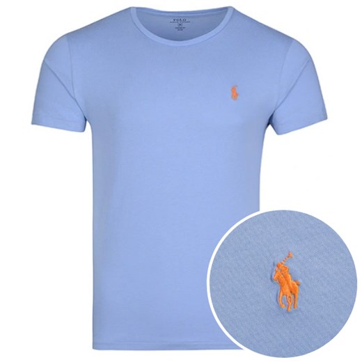 t-shirt męski ralph lauren niebieski