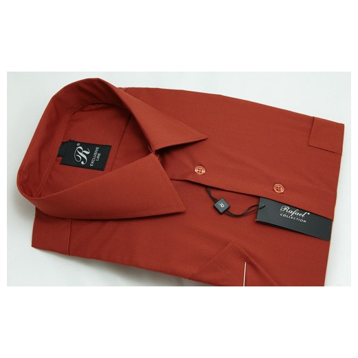 Koszula ceglana 54 188/194 kr. poszerzona max. krzysztof czerwony elegancki