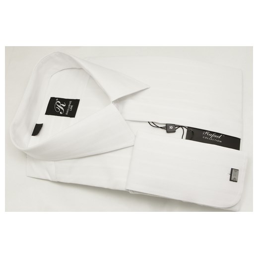 Koszula biała na spinki 52 182/188 dł. II. klasyczna krzysztof bialy spinki