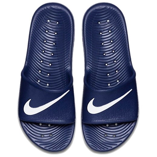Klapki męskie niebieskie Nike sportowe z tworzywa sztucznego 