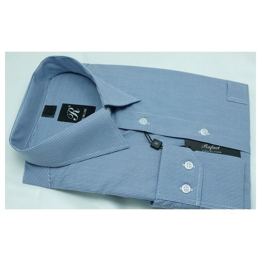 Koszula niebieska w kratę L 41-42 do 182 Slim krzysztof niebieski kratka