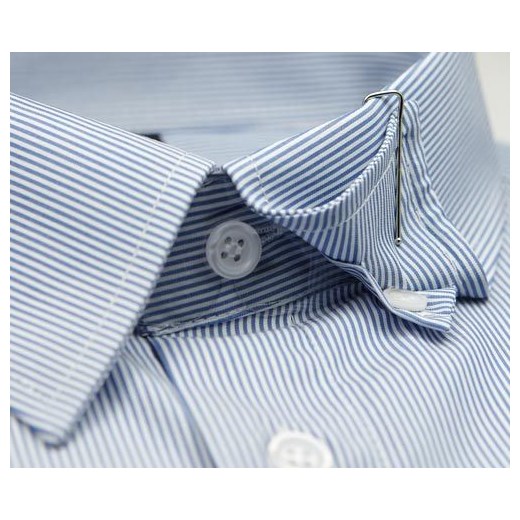 Koszula w niebiesko białe paski XL 43-44 do 182 Slim krzysztof niebieski elegancki