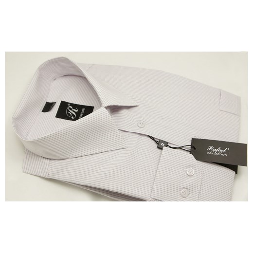Koszula w drobne paski L 41-42 do 182 Slim krzysztof szary elegancki