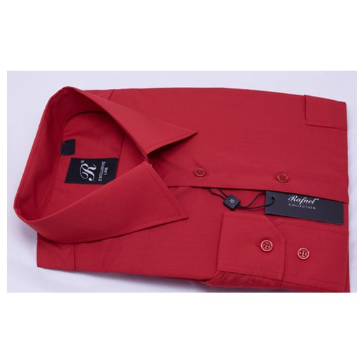 Koszula czerwona 39 170/176 dł. 80% krzysztof czerwony elegancki