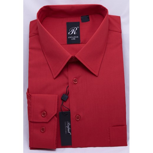 Koszula czerwona 44 170/176 dł. 80% krzysztof czerwony bawełniane