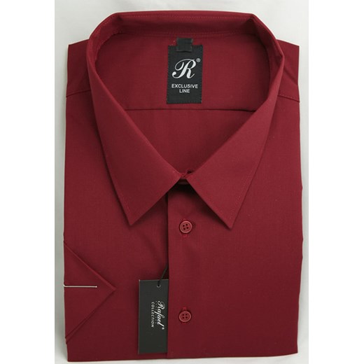 Koszula bordowa 50 182/188 kr. 80% krzysztof czerwony bawełniane