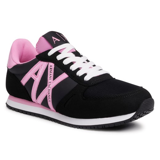 Sneakersy ARMANI EXCHANGE - XDX031 XCC62 M496 Black/Pink   38 eobuwie.pl