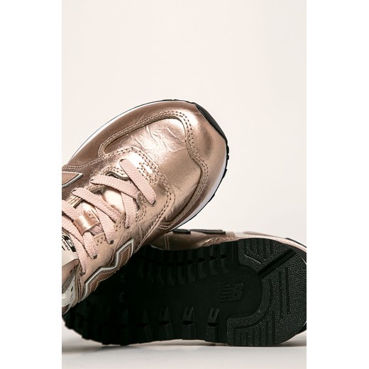 Buty sportowe damskie New Balance dla biegaczy casualowe skórzane wiązane płaskie 