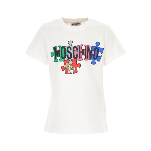 Moschino Koszulka Dziecięca dla Dziewczynek, biały, Bawełna, 2019, 12Y 14Y 6Y Moschino  14Y RAFFAELLO NETWORK