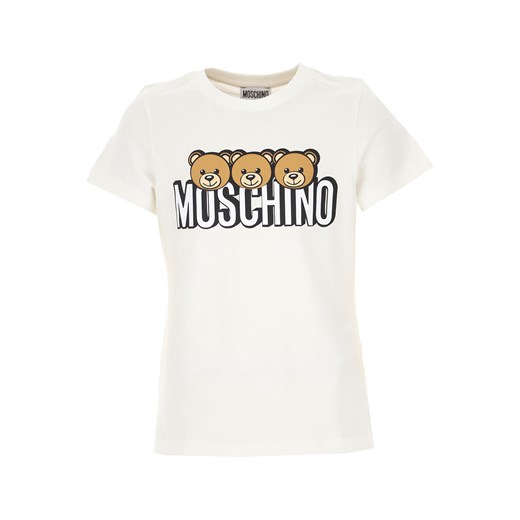 Moschino Koszulka Dziecięca dla Dziewczynek, biały, Bawełna, 2019, 10Y 12Y 14Y  Moschino 14Y RAFFAELLO NETWORK