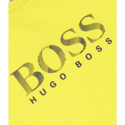 Bluzka dziewczęca BOSS Hugo z krótkim rękawem 