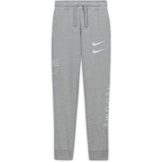 Spodnie chłopięce Nike szare bez wzorów 