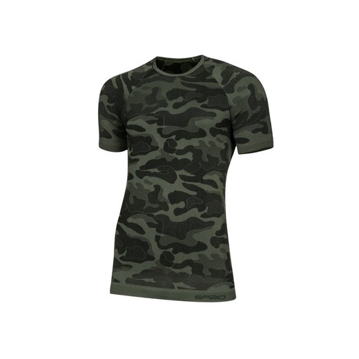 T-shirt męski Spaio z krótkim rękawem w militarnym stylu 
