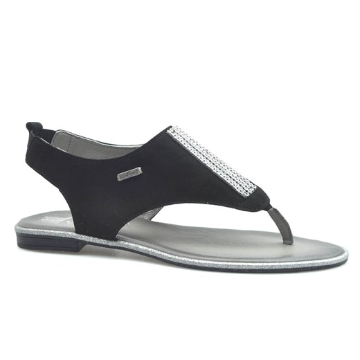 Sandały Lemar 40179 Czarne nubuk ze sklepu Arturo-obuwie w kategorii Sandały damskie - zdjęcie 89545834