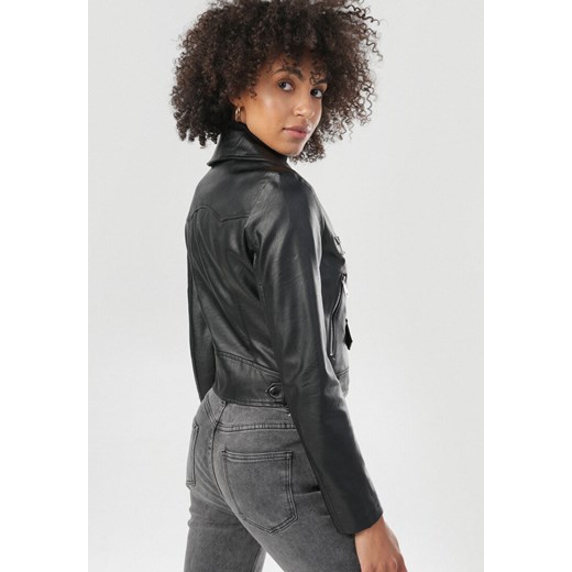 Czarna Ramoneska Zelilina Born2be  L Born2be Odzież