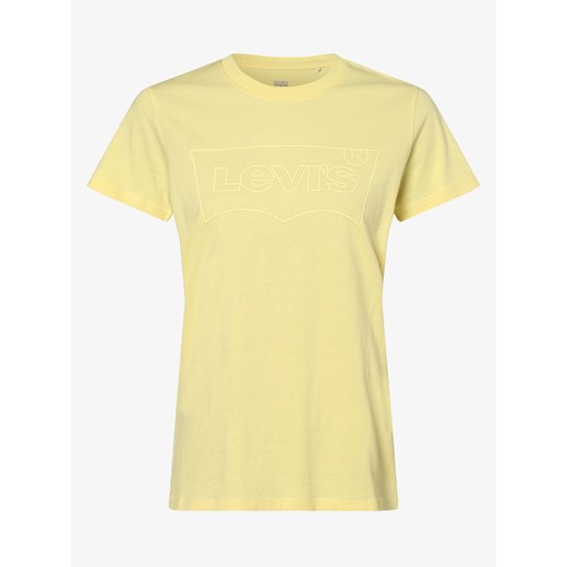 Levi's - T-shirt damski, żółty