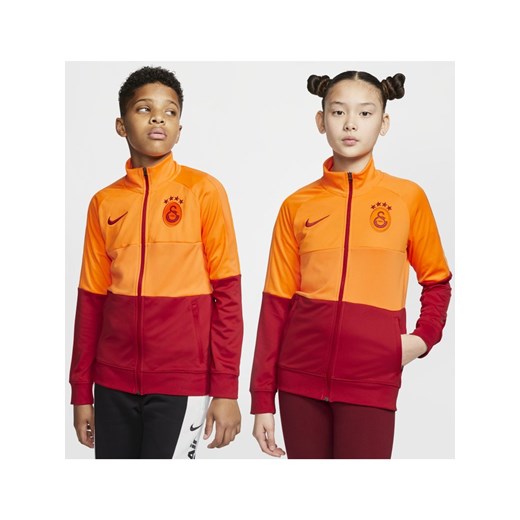 Dresowa bluza piłkarska dla dużych dzieci Galatasaray - Pomarańczowy  Nike S Nike poland
