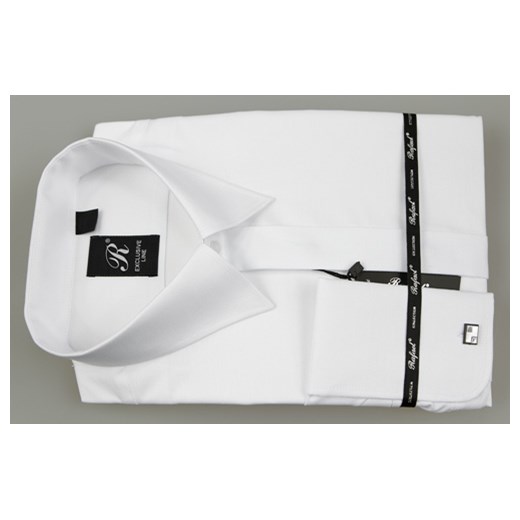 Rafael koszula biała na spinki 48 182/188 EXCLUSIVE krzysztof bialy guziki