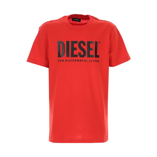 Diesel Koszulka Dziecięca dla Chłopców, czerwony, Bawełna, 2019, 10Y 12Y 14Y 16Y 4Y 6Y 8Y  Diesel 12Y RAFFAELLO NETWORK