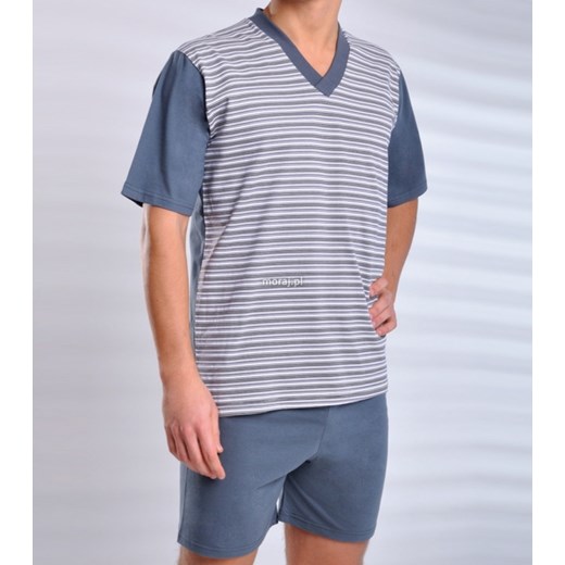 piżama ROMAN "4XL-6XL 4 kolory" moraj niebieski cienkie