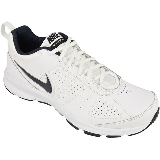Buty sportowe damskie Nike do biegania białe sznurowane płaskie bez wzorów 