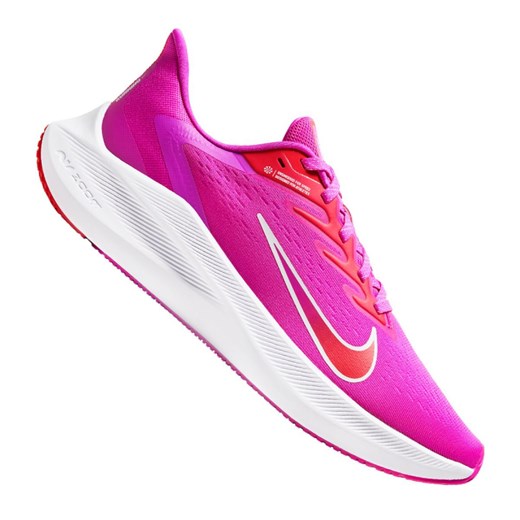 Buty sportowe damskie Nike do biegania zoom sznurowane tkaninowe 